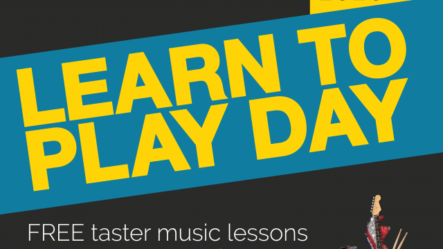 A poster promoting a "Learn To Play" day