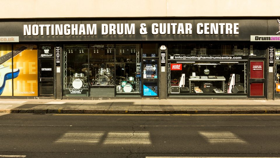 Nottingham Drum & Guitar Centre Shop Front